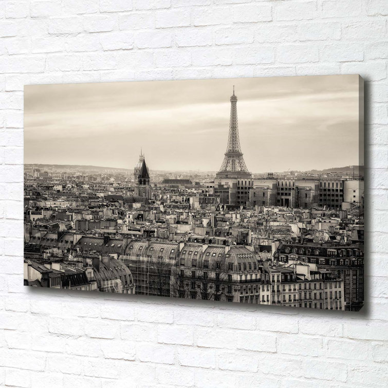 Brayden Studio Eiffel Tower Paris Wrapped Canvas Art Prints Wayfair